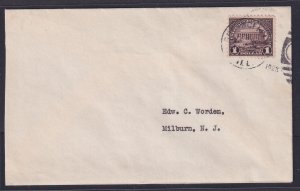 US, Scott 571, Springfield Oh Feb. 12, 1923 FIRST DAY cover, reduced, AFDCS cert