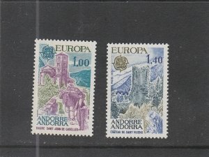 Andorra (French Administration)  Scott#  254-255  MNH  (1977 Europa)