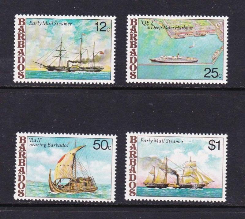 Barbados 1979 ship Sc 487-490 MNH OurRef.#z0060