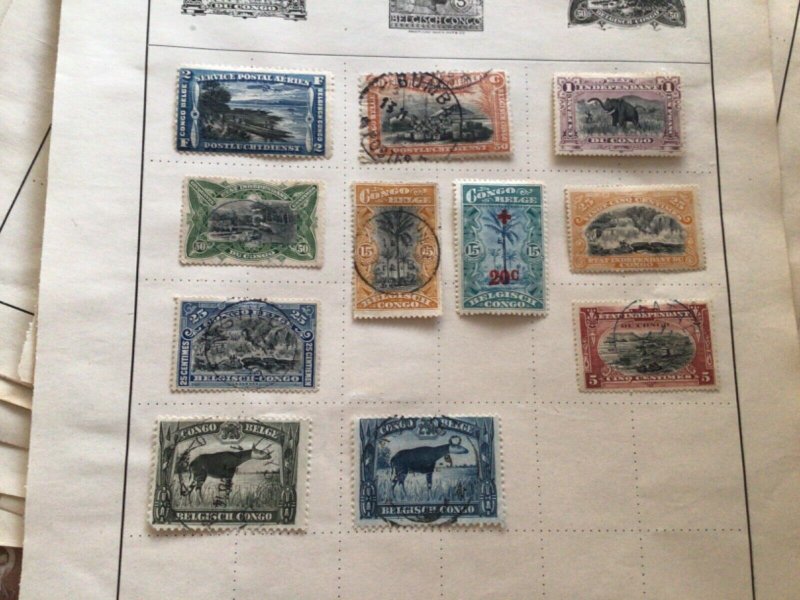 Belgian Congo mounted mint or used stamps A9689