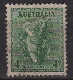 Australia 1937 Scott 171a used, Perf. 13½ x 14 - 4p, Koala