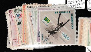 Dominican Republic SC 473-83, C97-102 Slightly Toned MNH (6gii)