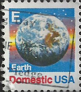 # 2277 USED E STAMP GLOBE