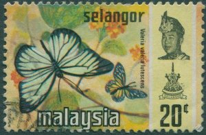 Malaysia Selangor 1971 SG152 Butterflies FU