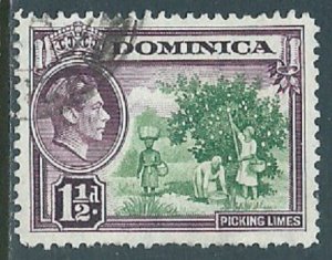 Dominica, Sc #99, 1-1/2d Used