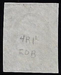 Scott #11A Fine-used – Short “TA” in “Postage”. Pos. 4R1L. 2010 APS. Showpiece!