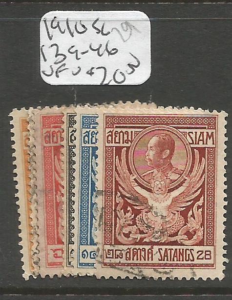 Thailand 1910 SC 139-46 VFU (4cwv)