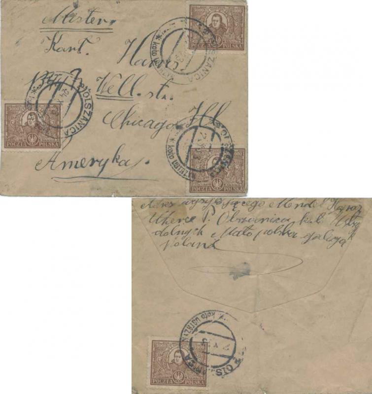 Poland 1923 Postal History