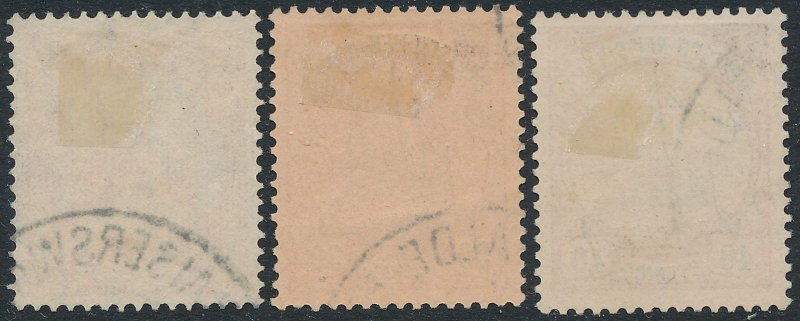 German New Guinea sc# 9,12,13 Used - Cancel at Kaiserswalde NOT New Guinea