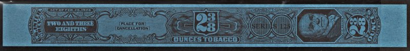 TG 1102b Series 125 2⅜ Ounce Tobacco Strip Taxpaid Revenue Stamp (1955) NGAI/NH