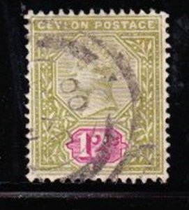 Album Treasures Ceylon Scott # 135 12c Victoria VF Used CDS