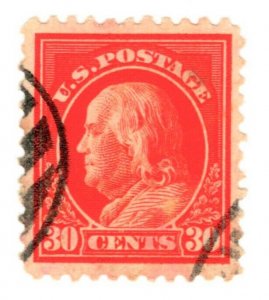 DS-142 UNITED STATES 1917 FRANKLIN PERF 11 SCOTT 516 USED VF-XF $3.00