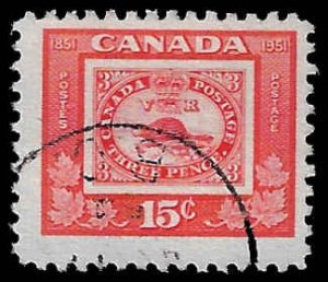 Canada #314 Used; 100th Anniv of first Canadian stamp (1951)