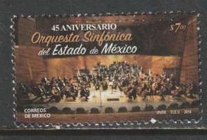 MEXICO 3020, STATE OF MEXICO SYMPHONY ORCHESTRA, 45th ANNIV. MINT NH, VF.