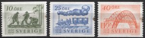 Sweden SC#494-496 10-30õ k Centenary of Swedish Railways (1956) MNH/Tone