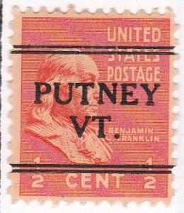 Precancel - Putney, VT PSS# L-7E
