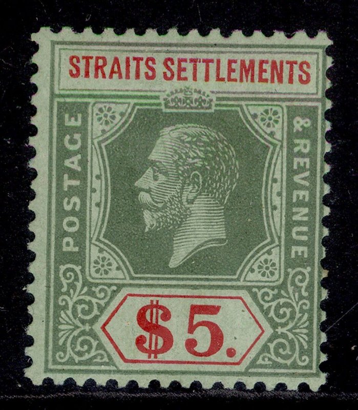 MALAYSIA - Straits GV SG212d, $5 green & red/green, M MINT. Cat £140.