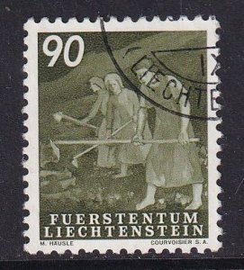 Liechtenstein  #257  used   1951  potato cultivation  90rp