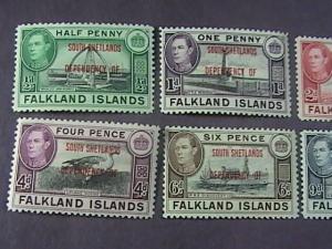 FALKLAND ISLANDS/SOUTH SHETLANDS # 5L1--5L8 -MINT/HINGED-COMPLETE SET-KGVI-1944