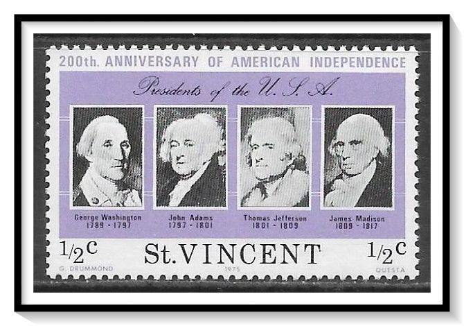 St Vincent #435 U.S. Presidents MNH
