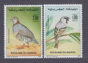 1987 Morocco 1131-1132 Birds