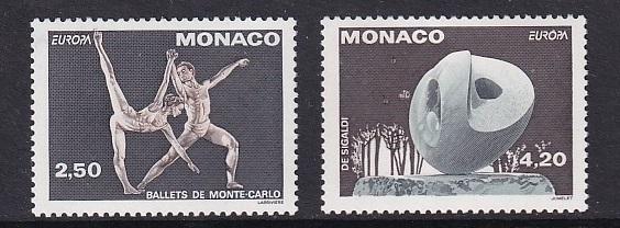 Monaco  #1861-1862   MNH  1993  Europa    ballet    sculpture