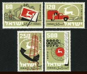 Israel 150-103, MNH. Mi 172-175. Decade of postal activities.1959