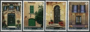 Malta 2020. Old Residential Houses (II) (MNH OG) Set of 4 stamps