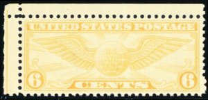 C19, Mint XF NH 6¢ Wings Airmail Stamp - Stuart Katz