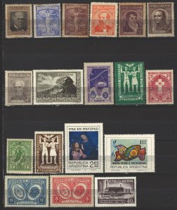 COLLECTION LOT # 4849 ARGENTINA 18 MNH/MH/UNG STAMPS 1932 CV+$15