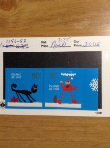 Iceland  #  1156-1157  MNH