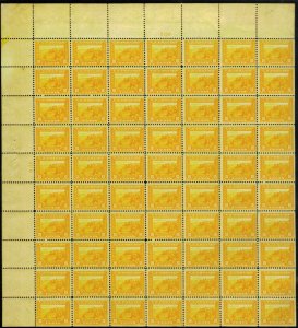 MALACK 400 10c San Francisco Bay, F/VF OG NH, sheet ..MORE.. k0282