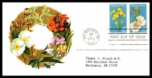 US 1783-1786 Endangered Flora Postmasters of America Set of Two Typed FDC