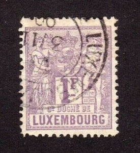 Luxembourg stamp #58, used, SCV $24.00 