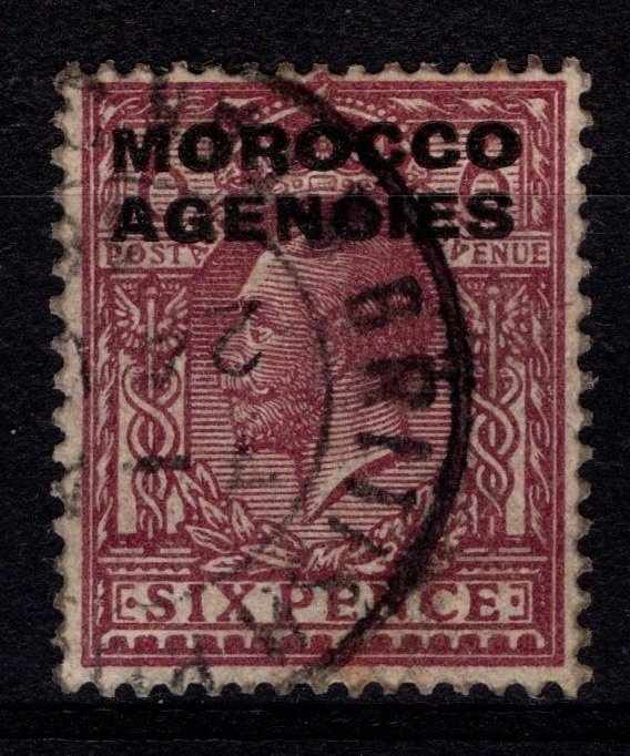 Morocco Agencies 1914-31 George V Optd. ‘MOROCCO AGENCIES’, 6d [Used]