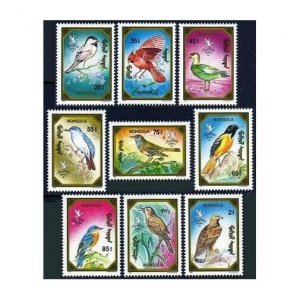 Mongolia 1934-1944,MNH.Michel 2229-2237,Bl.162-163. London-1990.Birds 1991.