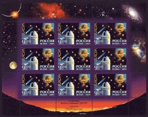 Russia 2009,M/S, Europa Issue Space Astronomy,Scott # 7138a,XF MNH** OR573