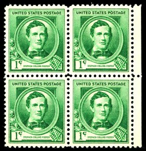 U.S. #879 MINT BLOCK OG NH