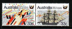 Australia-Sc#975a- id11-unused NH set-Ships-1986-