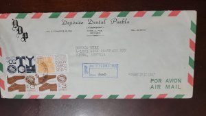 P) 1980 MEXICO, MEXICO EXPORTS INDUSTRY, DENTAL DEPOSIT PUEBLA, AIRMAIL, COVER