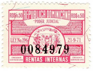 (I.B) Dominican Republic Revenue : Power of Attorney 50c 