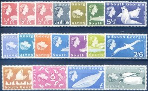 South Georgia. Definitive. 1963 Elizabeth II and Animals.