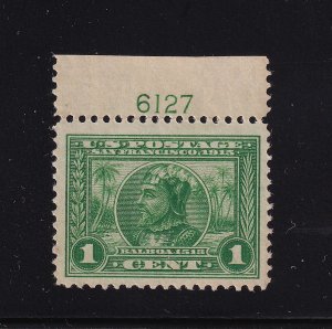 1913 Panama-Pacific Sc 397 MNH nice OG plate number single Hebert CV $105 (1D