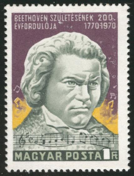 HUNGARY Scott 2031 MNH** 1970 Beethoven stamp