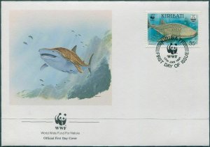 Kiribati 1991 SG351 35c Whale Shark FDC