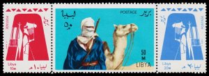 Libya Scott 305a Strip of 3 (1966) Mint NH VF, CV $11.00 C