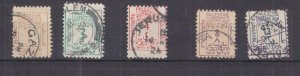 PALESTINE, POSTAGE DUE, 1924 set of 5, used. 