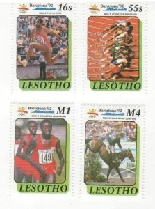 Lesotho 1990 - Olympics Sports - Set of 4 Stamps - Scott #791-4 - MNH