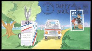 #3306 Daffy Duck Ham FDC