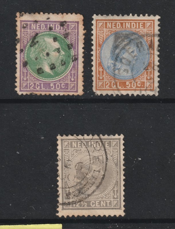Netherlands Indies x 3 old better cv items used